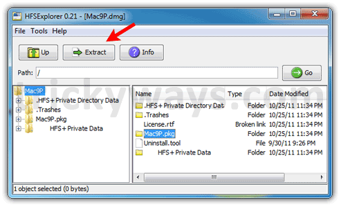 run a dmg file on windows